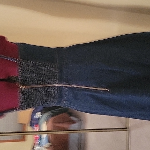 Host Pick!  Vici Long Denim Dress See measurements - Picture 4 of 10